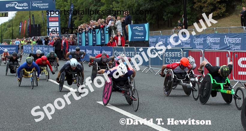 Wheelchair Great North Run. Photo: David T. Hewitson/Sports for All Pics